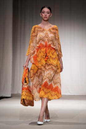 AQUADICOCCO - MOMAD Fashion Week de Madrid, Spain - 25 Jul 2026 A model walks the runway wearing a design by AQUADICOCCO during Momad Fashion Week de Madrid in IFEMA. Madrid Spain Copyright: xAtilanoxGarciax xSOPAxImagesx photo03359