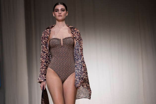 AQUADICOCCO - MOMAD Fashion Week de Madrid, Spain - 25 Jul 2026 A model walks the runway wearing a design by AQUADICOCCO during Momad Fashion Week de Madrid in IFEMA. Madrid Spain Copyright: xAtilanoxGarciax xSOPAxImagesx photo03361