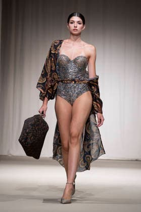 AQUADICOCCO - MOMAD Fashion Week de Madrid, Spain - 25 Jul 2026 A model walks the runway wearing a design by AQUADICOCCO during Momad Fashion Week de Madrid in IFEMA. Madrid Spain Copyright: xAtilanoxGarciax xSOPAxImagesx photo03363