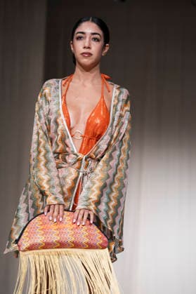 AQUADICOCCO - MOMAD Fashion Week de Madrid, Spain - 25 Jul 2026 A model walks the runway wearing a design by AQUADICOCCO during Momad Fashion Week de Madrid in IFEMA. Madrid Spain Copyright: xAtilanoxGarciax xSOPAxImagesx photo03366