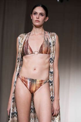 AQUADICOCCO - MOMAD Fashion Week de Madrid, Spain - 25 Jul 2026 A model walks the runway wearing a design by AQUADICOCCO during Momad Fashion Week de Madrid in IFEMA. Madrid Spain Copyright: xAtilanoxGarciax xSOPAxImagesx photo03369
