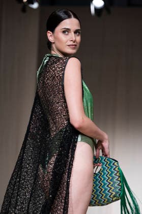 AQUADICOCCO - MOMAD Fashion Week de Madrid, Spain - 25 Jul 2026 A model walks the runway wearing a design by AQUADICOCCO during Momad Fashion Week de Madrid in IFEMA. Madrid Spain Copyright: xAtilanoxGarciax xSOPAxImagesx photo03384