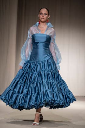 July 25, 2026, Madrid, Spain: A model walks the runway wearing a design by Flamentex during the Momad Fashion Week de Madrid in IFEMA. Madrid Spain  - ZUMAs197 20260725_aaa_s197_096 Copyright: xAtilanoxGarciax
