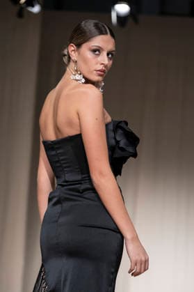 July 25, 2026, Madrid, Spain: A model walks the runway wearing a design by Flamentex during the Momad Fashion Week de Madrid in IFEMA. Madrid Spain  - ZUMAs197 20260725_aaa_s197_097 Copyright: xAtilanoxGarciax