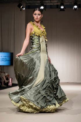 July 25, 2026, Madrid, Spain: A model walks the runway wearing a design by Flamentex during the Momad Fashion Week de Madrid in IFEMA. Madrid Spain  - ZUMAs197 20260725_aaa_s197_108 Copyright: xAtilanoxGarciax