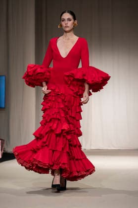 July 25, 2026, Madrid, Spain: A model walks the runway wearing a design by Flamentex during the Momad Fashion Week de Madrid in IFEMA. Madrid Spain  - ZUMAs197 20260725_aaa_s197_115 Copyright: xAtilanoxGarciax