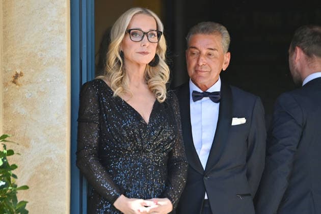 Michel FRIEDMANN,Katharina WAGNER. Eroeffnung der Bayreuther Richard Wagner Festspiele 2026, Roter Teppich am 25.07.2026. Gruener Huegel, *** Michel FRIEDMANN, Katharina WAGNER Opening of the 2026 Bayreuth Richard Wagner Festival, Red Carpet on July 25, 2026, Gruener Huegel,