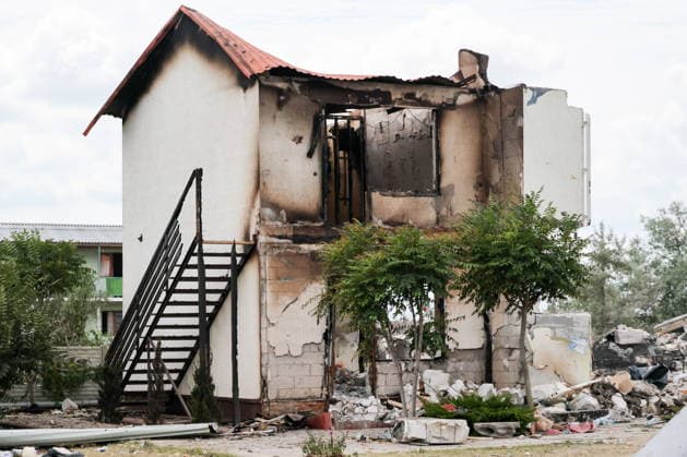 RUSSIA, ZAPOROZHYE REGION - JULY 25, 2026: The aftermath of a Ukrainian military strike on holiday parks in Kirillovka. According to recent reports, the strike killed 12 people and injured 19. Alexander Polegenko TASS  95449080