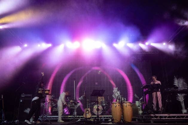 The Beta Band in concert at Latitude Festival at Henham Park in Southwold, UK on 25 July 2026 Steve Mason, Richard Greentree, Robin Jones, John Maclean performing with The Beta Band in concert at Latitude Festival at Henham Park in Southwold, UK on 25 July 2026, Credit:Stephen Keable Avalon UK, Suffolk, Southwold, Henham Park  Copyright: xStephenxKeablex xAvalonx 1118699908
