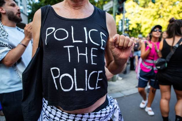 July 25, 2026, Berlin, Berlin, Germany: BERLIN, GERMANY Ã¢â‚¬ JULY 25, 2026: Thousands march through Berlin for the Internationalist Queer Pride demonstration, advocating for LGBTQ+ rights and equality. Some tension was reported between police and demonstrators during the rally. Berlin Germany  - ZUMAq101 20260725_zna_q101_337 Copyright: xMariaxCastrox