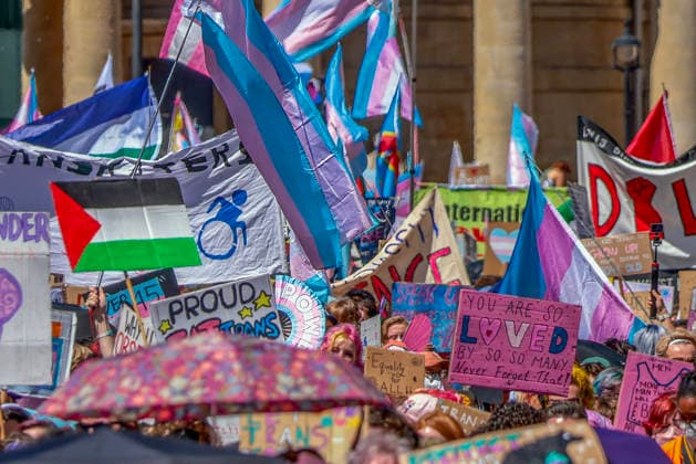 . 25 07 2026. London, United Kingdom. London Trans+ Pride March 2026. An estimated 100,000 trans people and allies join protest march through London with this year s theme, Our Future, Our Fight .  xMartynxWheatleyx xi-Imagesx IIM-26921-0056