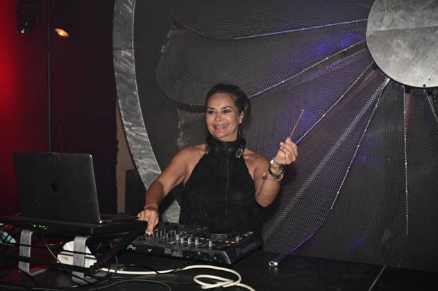 Gitta Saxx mit ihrem Projekt Saxx Beatz im Heizkessel bei der 16. Dresdner Schlössernacht 2026 an den Elbschlössern. Dresden, 25.07.2026 *** Gitta Saxx with her project Saxx Beatz at the Heizkessel during the 16th Dresden Castle Night 2026 at the Elbe Castles in Dresden, July 25, 2026 Copyright: xMatthiasxWehnertx