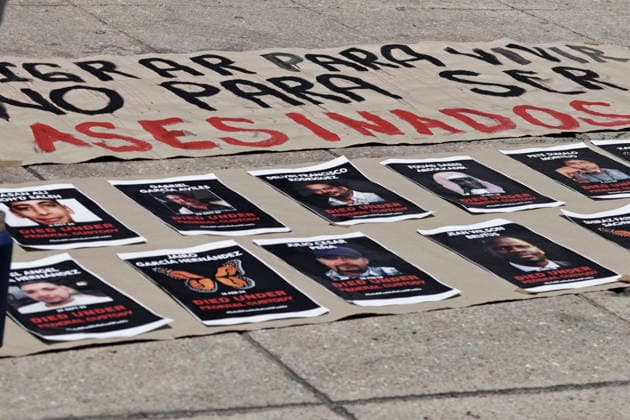 July 25, 2026, Mexico City, Cdmx, Mexico: A group of U.S. citizens living in Mexico City gathered at the Monument to the Revolution to demand justice for the killings of Lorenzo Salgado, shot dead by ICE agents in Texas and Johan sebastian Duran, who was also killed at the hands of ICE. Members of various collectives of deported U.S. citizens and the organization Democrats Abroad Mexico demanded justice and the prosecution of ICE agents committing murders and racially motivated crimes against people of Latin American origin. They view this as a fascist, authoritarian, and racist campaign of white supremacy spearheaded and backed by President Donald Trump, noting the absence of justice or legal proceedings regarding the abuse of authority by - ZUMAp204 20260725_zip_p204_013 Copyright: xJosuexPerezx