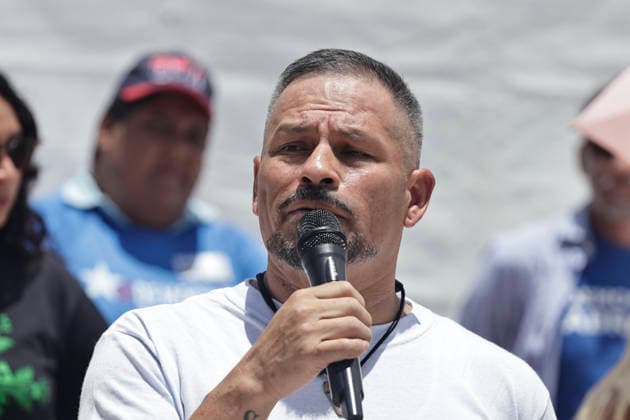 July 25, 2026, Mexico City, Cdmx, Mexico: A group of U.S. citizens living in Mexico City gathered at the Monument to the Revolution to demand justice for the killings of Lorenzo Salgado, shot dead by ICE agents in Texas and Johan sebastian Duran, who was also killed at the hands of ICE. Members of various collectives of deported U.S. citizens and the organization Democrats Abroad Mexico demanded justice and the prosecution of ICE agents committing murders and racially motivated crimes against people of Latin American origin. They view this as a fascist, authoritarian, and racist campaign of white supremacy spearheaded and backed by President Donald Trump, noting the absence of justice or legal proceedings regarding the abuse of authority by - ZUMAp204 20260725_zip_p204_014 Copyright: xJosuexPerezx