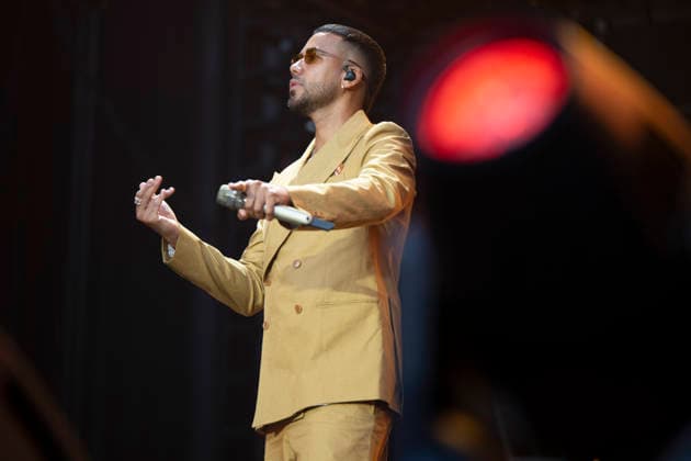 July 25, 2026, Madrid, Spain: American singer-songwriter Romeo Santos, seen live on stage during his performance Better Late Than Never at the Metropolitano stadium. Madrid Spain - ZUMAs197 20260725_aaa_s197_331 Copyright: xAtilanoxGarciax