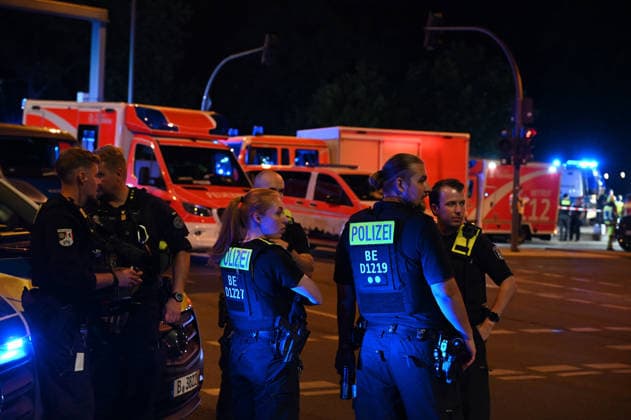 1 killed, more than 10 injured as vehicle ploughs into crowd at parade in Berlin BERLIN, GERMANY - JULY 26: Police and emergency services work at the scene of the incident in Berlin, Germany, on July 26, 2026. One person was killed and more than 10 injured Saturday after a vehicle drove into a crowd at a parade in downtown Berlin, German media reported, citing police. It occurred at around 10 pm local time (2000GMT) during the Christopher Street Day parade in the Tiergarten district. Police and emergency personnel treated the injured at the scene, though no further information was immediately available about their conditions. Volodymyr Sindieiev Anadolu Berlin Germany. Editorial use only. Please get in touch for any other usage.  Copyright: x2026xAnadoluxVolodymyrxSindieievx