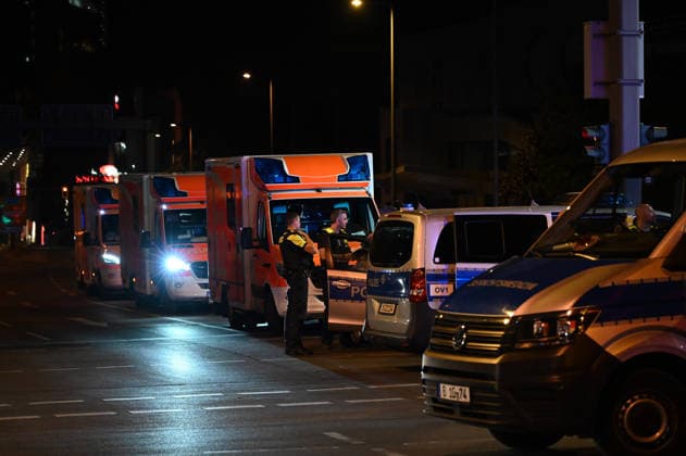 1 killed, more than 10 injured as vehicle ploughs into crowd at parade in Berlin BERLIN, GERMANY - JULY 26: Police and emergency services work at the scene of the incident in Berlin, Germany, on July 26, 2026. One person was killed and more than 10 injured Saturday after a vehicle drove into a crowd at a parade in downtown Berlin, German media reported, citing police. It occurred at around 10 pm local time (2000GMT) during the Christopher Street Day parade in the Tiergarten district. Police and emergency personnel treated the injured at the scene, though no further information was immediately available about their conditions. Volodymyr Sindieiev Anadolu Berlin Germany. Editorial use only. Please get in touch for any other usage.  Copyright: x2026xAnadoluxVolodymyrxSindieievx