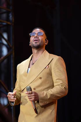 July 25, 2026, Madrid, Spain: American singer-songwriter Romeo Santos, seen live on stage during his performance Better Late Than Never at the Metropolitano stadium. Madrid Spain - ZUMAs197 20260725_aaa_s197_340 Copyright: xAtilanoxGarciax