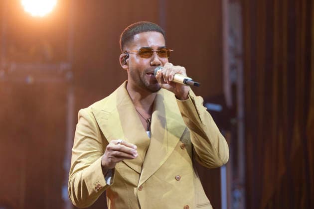 July 25, 2026, Madrid, Spain: American singer-songwriter Romeo Santos, seen live on stage during his performance Better Late Than Never at the Metropolitano stadium. Madrid Spain - ZUMAs197 20260725_aaa_s197_341 Copyright: xAtilanoxGarciax