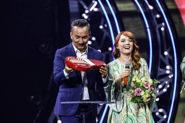 IPA87001174 - Maria Antonietta and Colombre, on stage at La Notte dei Fiori in Sanremo. during LA NOTTE DEI FIORI - SANREMO ESTATE, Music Concert in SANREMO, Italy, July 25, 2026  Copyright: xRenataxRoattino LiveMediax xx 87001174