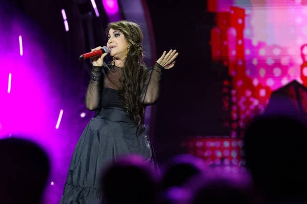 IPA87001205 - Cristina d Avena on stage at La Notte dei Fiori in Sanremo. during LA NOTTE DEI FIORI - SANREMO ESTATE, Music Concert in SANREMO, Italy, July 25, 2026  Copyright: xRenataxRoattino LiveMediax xx 87001205