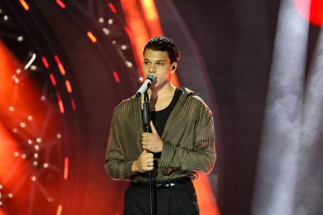 IPA87001214 - Nicolo Filippucci on stage at La Notte dei Fiori in Sanremo. during LA NOTTE DEI FIORI - SANREMO ESTATE, Music Concert in SANREMO, Italy, July 25, 2026  Copyright: xRenataxRoattino LiveMediax xx 87001214