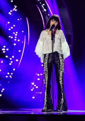 IPA87001329 - Angelica Bove on stage at La Notte dei Fiori in Sanremo. during LA NOTTE DEI FIORI - SANREMO ESTATE, Music Concert in SANREMO, Italy, July 25, 2026  Copyright: xRenataxRoattino LiveMediax xx 87001329
