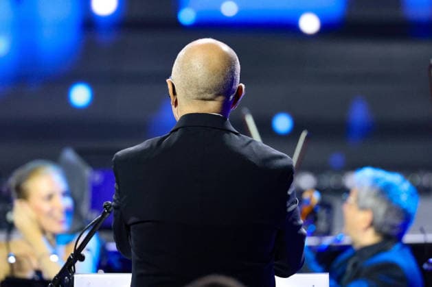 IPA87001328 - MAESTRO CHIARAVALLE on stage at La Notte dei Fiori in Sanremo. during LA NOTTE DEI FIORI - SANREMO ESTATE, Music Concert in SANREMO, Italy, July 25, 2026  Copyright: xRenataxRoattino LiveMediax xx 87001328