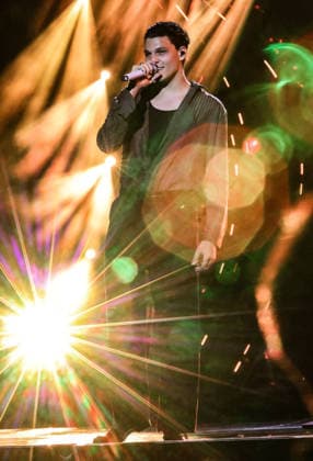 IPA87001441 - Nicolo Filippucci on stage at La Notte dei Fiori in Sanremo. during LA NOTTE DEI FIORI - SANREMO ESTATE, Music Concert in SANREMO, Italy, July 25, 2026  Copyright: xRenataxRoattino LiveMediax xx 87001441