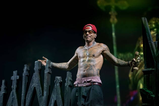 July 25, 2026, Salerno, Italy: Gionata Boschetti aka Sfera Ebbasta performs live at Piazza della LibertÃ during the Celebration Tour. Salerno Italy - ZUMAs197 20260725_aaa_s197_496 Copyright: xAndreaxGulx