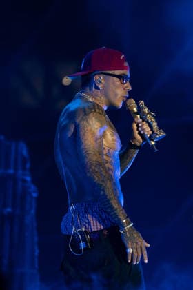 July 25, 2026, Salerno, Italy: Gionata Boschetti aka Sfera Ebbasta performs live at Piazza della LibertÃ during the Celebration Tour. Salerno Italy - ZUMAs197 20260725_aaa_s197_497 Copyright: xAndreaxGulx