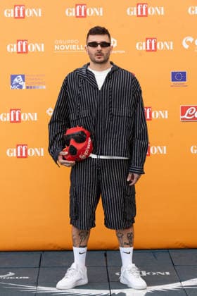56th Giffoni Film Festival - Photocall Gianluca Gazzoli Junior Cally during photocall of Italian singer Junior Cally at the 56th Giffoni Film Festival. Giffoni Valle Piana on July 25, 2026. Photo by Andrea Bracaglia ABACAPRESS.COM Giffoni Valle Piana Italy Italy  Copyright: xBracagliaxAndrea ABACAx