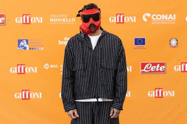 56th Giffoni Film Festival - Photocall Gianluca Gazzoli Junior Cally during photocall of Italian singer Junior Cally at the 56th Giffoni Film Festival. Giffoni Valle Piana on July 25, 2026. Photo by Andrea Bracaglia ABACAPRESS.COM Giffoni Valle Piana Italy Italy  Copyright: xBracagliaxAndrea ABACAx