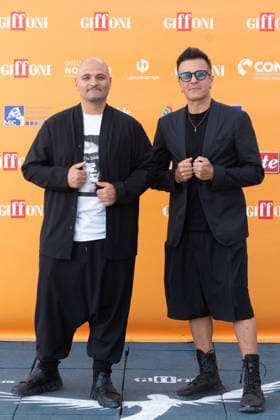 56th Giffoni Film Festival - Photocall Eiffel 65 Jeffrey Jey, Maurizio Lobina during photocall of the Italian disco-dance band Eiffel 65 composed of the duo Jeffrey Jey and Maurizio Lobina at the 56th Giffoni Film Festival. Giffoni Valle Piana on July 24, 2026. Photo by Andrea Bracaglia ABACAPRESS.COM Giffoni Valle Piana Italy Italy  Copyright: xBracagliaxAndrea ABACAx