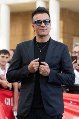 56th Giffoni Film Festival - Photocall Eiffel 65 Maurizio Lobina during photocall of the Italian disco-dance band Eiffel 65 composed of the duo Jeffrey Jey and Maurizio Lobina at the 56th Giffoni Film Festival. Giffoni Valle Piana on July 24, 2026. Photo by Andrea Bracaglia ABACAPRESS.COM Giffoni Valle Piana Italy Italy  Copyright: xBracagliaxAndrea ABACAx