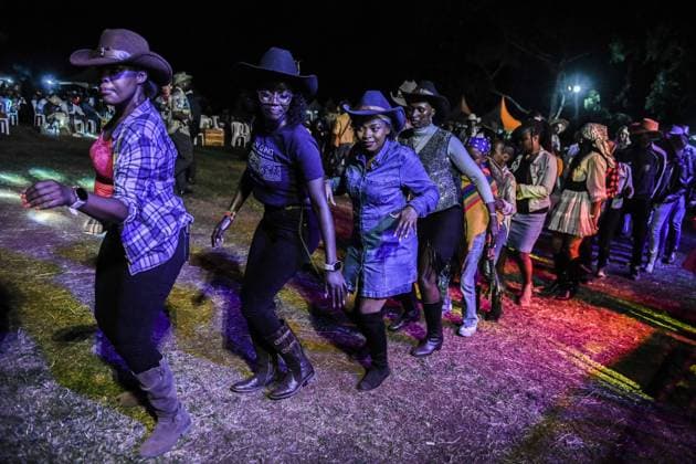 Kenya hosts International Cowboys and Cowgirls Day Festival NAIROBI, KENYA – JULY 25: Participants wearing cowboy-themed outfits attend the International Cowboys and Cowgirls Day Festival at the Ngong Racecourse in Nairobi, Kenya, on July 25, 2026. The festival brought together cowboy and cowgirl enthusiasts, who showcased colorful Western-inspired costumes and celebrated cowboy culture through various activities and performances. Gerald Anderson Anadolu Nairobi Kenya. Editorial use only. Please get in touch for any other usage.  Copyright: x2026xAnadoluxGeraldxAndersonx