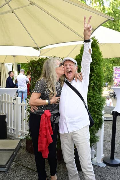 Petra Zieger und Peter Taudte bei der 16. Dresdner Schlössernacht 2026 an den Elbschlössern. Dresden, 25.07.2026 *** Petra Zieger and Peter Taudte at the 16th Dresden Castle Night 2026 at the Elbe Castles in Dresden, July 25, 2026 Copyright: xMatthiasxWehnertx