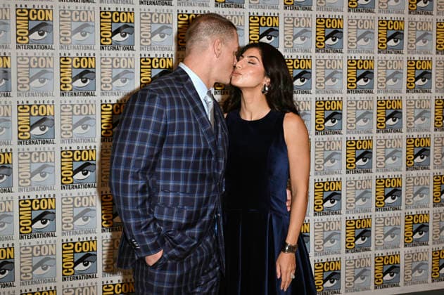 John Cena mit Ehefrau Shay Shariatzadeh beim Photocall zu Apple TV Film Matchbox the Movie auf der San Diego Comic-Con International 2026 im Hilton Bayfront Hotel. San Diego, 25.07.2026 *** John Cena with his wife Shay Shariatzadeh at the photo call for the Apple TV film *Matchbox the Movie* at San Diego Comic-Con International 2026 at the Hilton Bayfront Hotel in San Diego, July 25, 2026 Foto:xD.xStarbuckx xFuturexImagex matchbox_6718
