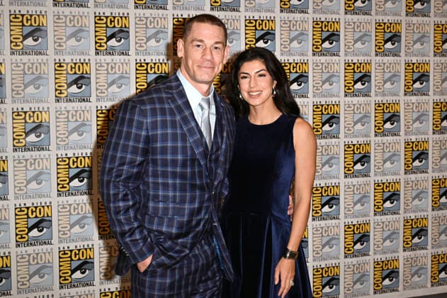 John Cena mit Ehefrau Shay Shariatzadeh beim Photocall zu Apple TV Film Matchbox the Movie auf der San Diego Comic-Con International 2026 im Hilton Bayfront Hotel. San Diego, 25.07.2026 *** John Cena with his wife Shay Shariatzadeh at the photo call for the Apple TV film *Matchbox the Movie* at San Diego Comic-Con International 2026 at the Hilton Bayfront Hotel in San Diego, July 25, 2026 Foto:xD.xStarbuckx xFuturexImagex matchbox_6719