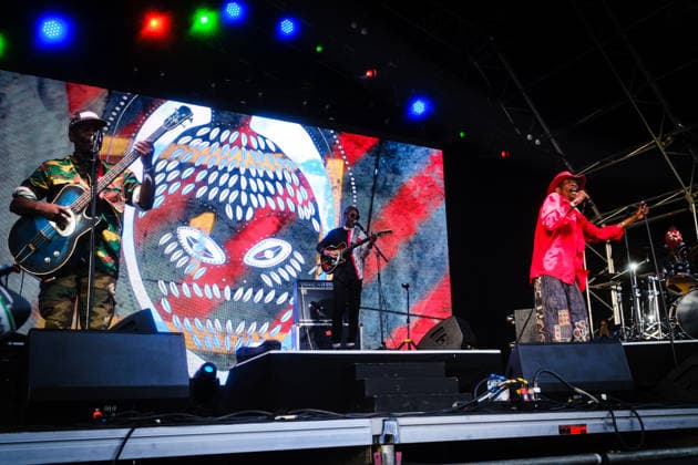 Womad: The Worlds Festival on Saturday 25 July 2026 Jupiter Bokondji - Jupiter & Okwess performs on the World Stage during Womad: The Worlds Festival on Saturday 25 July 2026 at Neston Park. Jupiter & Okwess Are A Congolese Band Led By Jupiter Bokondji, Known For Mixing Congolese Rhythms With Funk, Rock, And Afro-Pop., Credit:Julie Edwards Avalon  Copyright: xJuliexEdwardsx xAvalonx 1118862158
