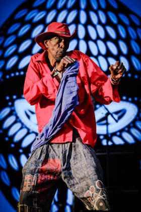 Womad: The Worlds Festival on Saturday 25 July 2026 Jupiter Bokondji - Jupiter & Okwess performs on the World Stage during Womad: The Worlds Festival on Saturday 25 July 2026 at Neston Park. Jupiter & Okwess Are A Congolese Band Led By Jupiter Bokondji, Known For Mixing Congolese Rhythms With Funk, Rock, And Afro-Pop., Credit:Julie Edwards Avalon  Copyright: xJuliexEdwardsx xAvalonx 1118862219