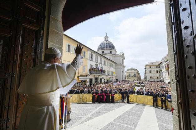 Pope Leo XIV Leads the Angelus Prayer In Castel Gandolfo - Italy Pope Leo XIV leads the Angelus prayer in Castel Gandolfo, near Rome, Italy where he is taking a summer break, on July 26, 2026. Photo by (EV) Simone Risoluti Vatican Media ABACAPRESS.COM Castel Gandolfo Italy  Copyright: xABACAx