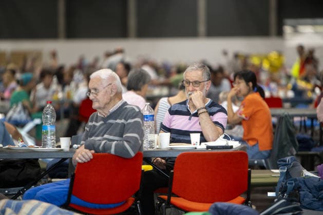 Bordeaux Exhibition Centre Shelters Evacuees from Wildfires BORDEAUX, FRANCE - JULY 26 : The Parc des Expositions de Bordeaux-Lac, located on Cours Jules Ladoumegue, serves as one of the main reception centers for people evacuated due to severe wildfires affecting the Gironde department in southwestern France, providing temporary accommodation, basic services, and logistical support through Gate M as firefighters continue efforts to contain the blaze on July 26, 2026 in Bordeaux, France. Authorities have urged residents to follow official instructions until the situation is brought under control in Bordeaux. Lorena Sopena Lopez Anadolu Bordeaux France. Editorial use only. Please get in touch for any other usage.  Copyright: x2026xAnadoluxLorenaxSopenaxLopezx