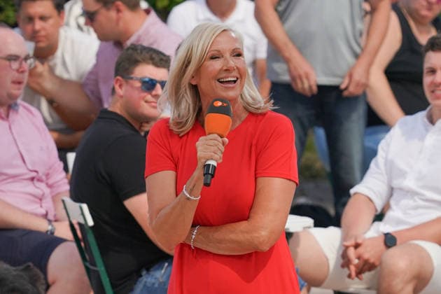 ZDF-Fernsehgarten 2026. Andrea Kiwi Kiewel im ZDF Fernsehgarten mit dem Motto Family Battle am 26.07.2026 in Mainz. Mainz ZDF Fernsehgarten Rheinland-Pfalz *** ZDF Fernsehgarten 2026: Andrea Kiwi Kiewel on ZDF Fernsehgarten, themed Family Battle, on July 26, 2026, in Mainz, Rhineland-Palatinate, ZDF Fernsehgarten