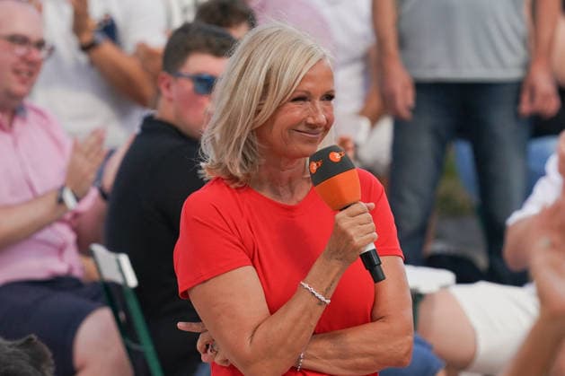ZDF-Fernsehgarten 2026. Andrea Kiwi Kiewel im ZDF Fernsehgarten mit dem Motto Family Battle am 26.07.2026 in Mainz. Mainz ZDF Fernsehgarten Rheinland-Pfalz *** ZDF Fernsehgarten 2026: Andrea Kiwi Kiewel on ZDF Fernsehgarten, themed Family Battle, on July 26, 2026, in Mainz, Rhineland-Palatinate, ZDF Fernsehgarten