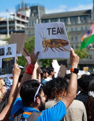 Solidarity Demonstration For Indian Student Protests Trafalgar Square London UK 26 July 2026 Team Cockroach, Credit:Dwayne Brown Avalon  Copyright: xDwaynexBrownx xAvalonx 1118953727