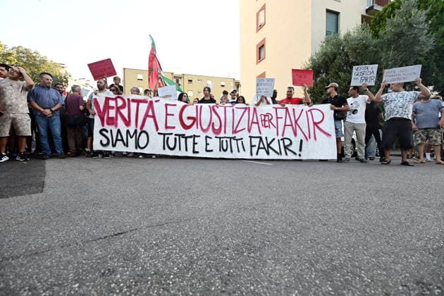 IPA87020270 - Bologna: Death of Abderrahim Fakir; Protest in Bologna’s Pilastro neighborhood; Hundreds Join the March: Truth and Justice for Fakir  Copyright: xGiannixSchicchix xGiannixSchicchix 87020270