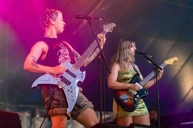 Panic Shack in concert at Latitude Festival at Henham Park in Southwold, UK on 26 July 2026 Emily Smith, Meg Fretwell performing with Panic Shack in concert at Latitude Festival at Henham Park in Southwold, UK on 26 July 2026, Credit:Stephen Keable Avalon UK, Suffolk, Southwold, Henham Park  Copyright: xStephenxKeablex xAvalonx 1118910254