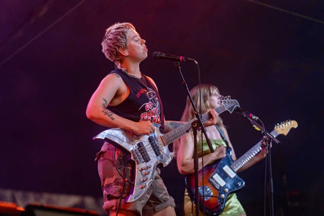 Panic Shack in concert at Latitude Festival at Henham Park in Southwold, UK on 26 July 2026 Emily Smith, Meg Fretwell performing with Panic Shack in concert at Latitude Festival at Henham Park in Southwold, UK on 26 July 2026, Credit:Stephen Keable Avalon UK, Suffolk, Southwold, Henham Park  Copyright: xStephenxKeablex xAvalonx 1118910513