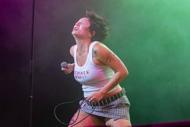 Panic Shack in concert at Latitude Festival at Henham Park in Southwold, UK on 26 July 2026 Sarah Harvey performing with Panic Shack in concert at Latitude Festival at Henham Park in Southwold, UK on 26 July 2026, Credit:Stephen Keable Avalon UK, Suffolk, Southwold, Henham Park  Copyright: xStephenxKeablex xAvalonx 1118910632
